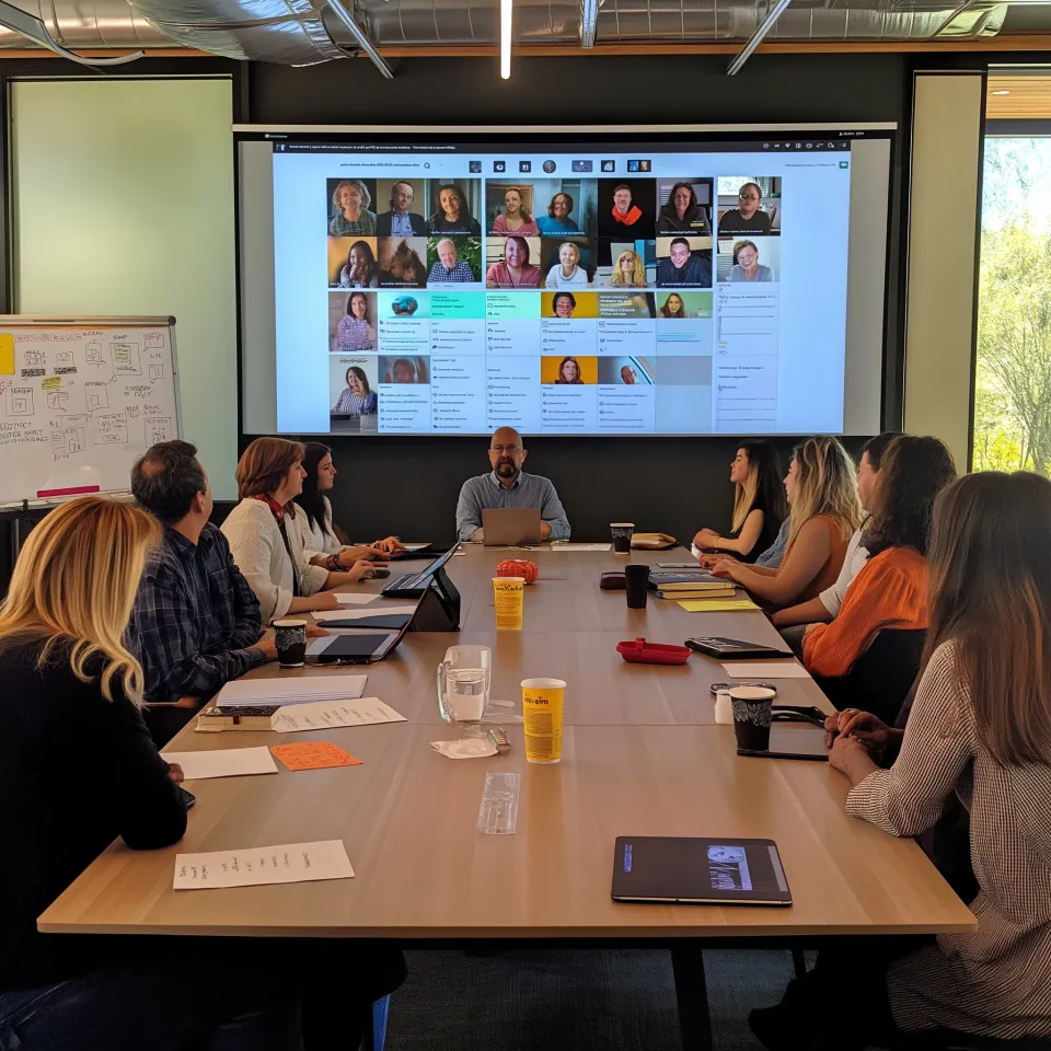 Equipa jovem em análise de dados